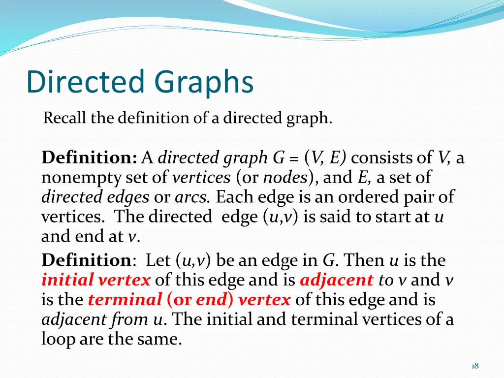 directed graphs 1