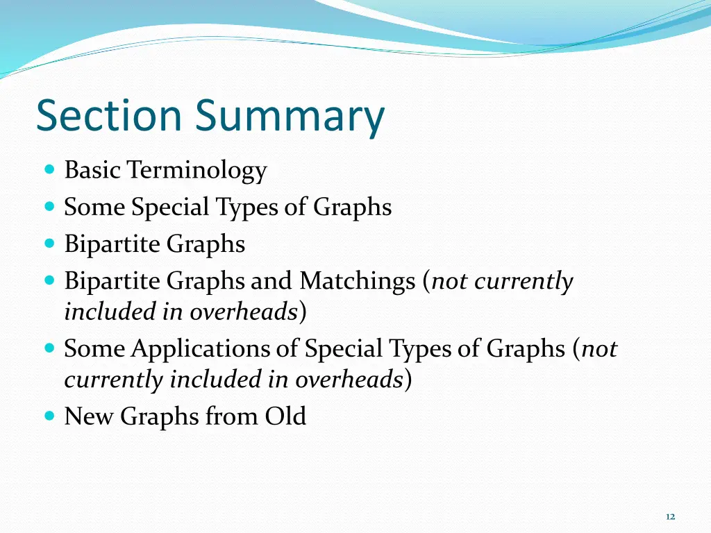 section summary 1