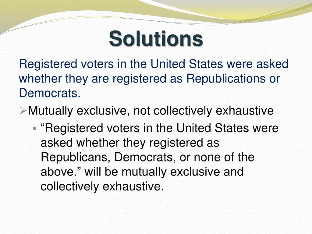 solutions