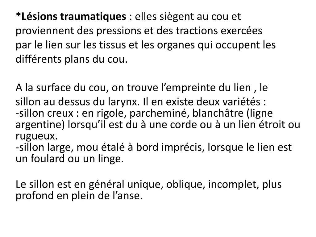 l sions traumatiques elles si gent