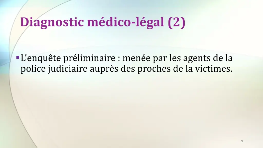 diagnostic m dico l gal 2