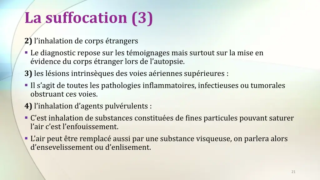 la suffocation 3
