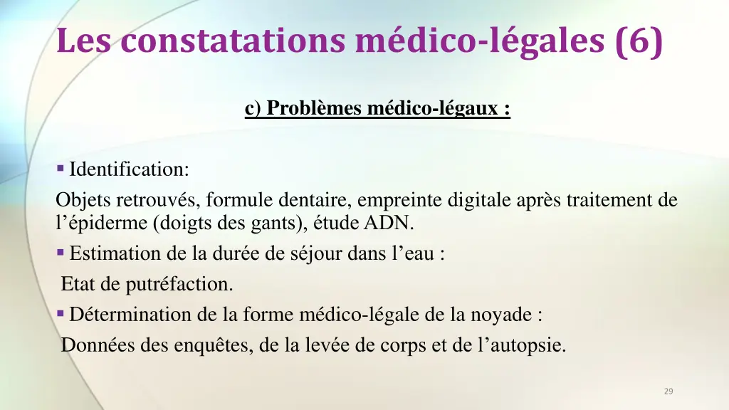 les constatations m dico l gales 6