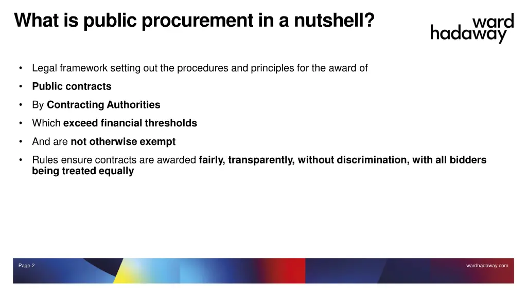 what is public procurement in a nutshell