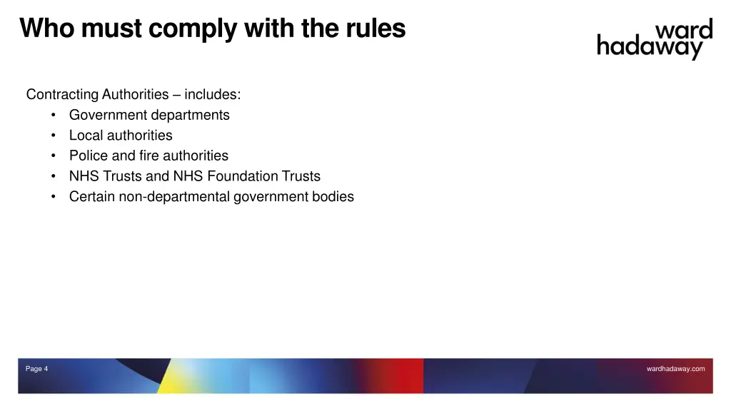 who must comply with the rules