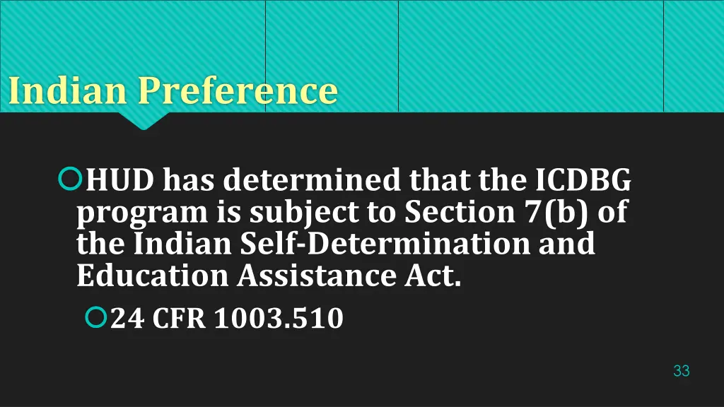 indian preference
