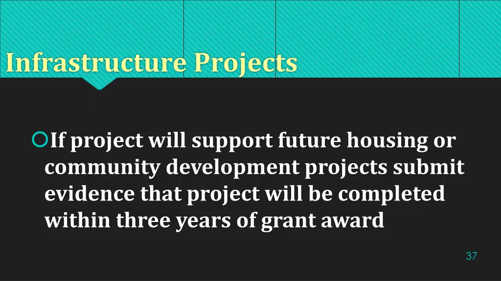 infrastructure projects