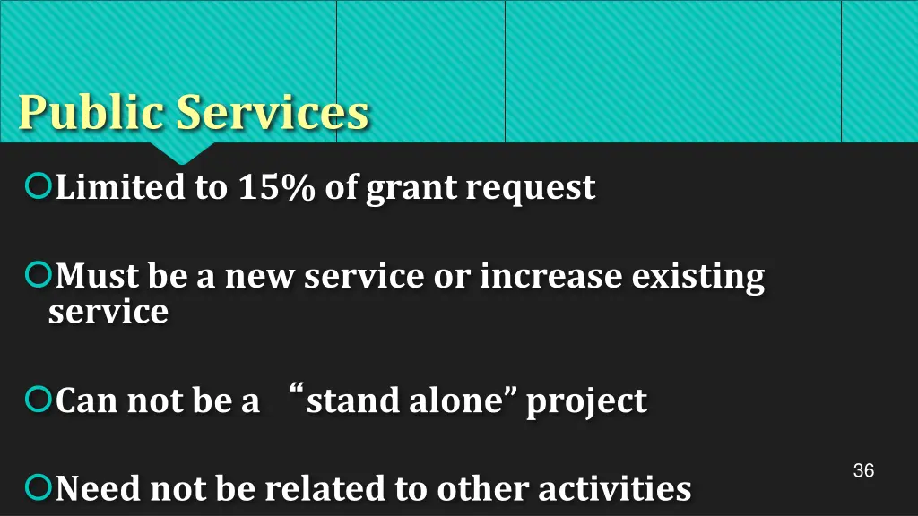 public services
