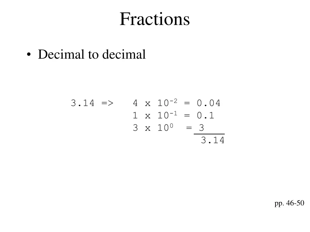 fractions