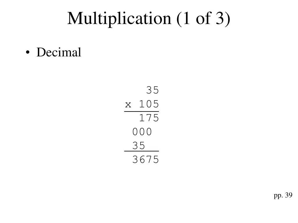 multiplication 1 of 3