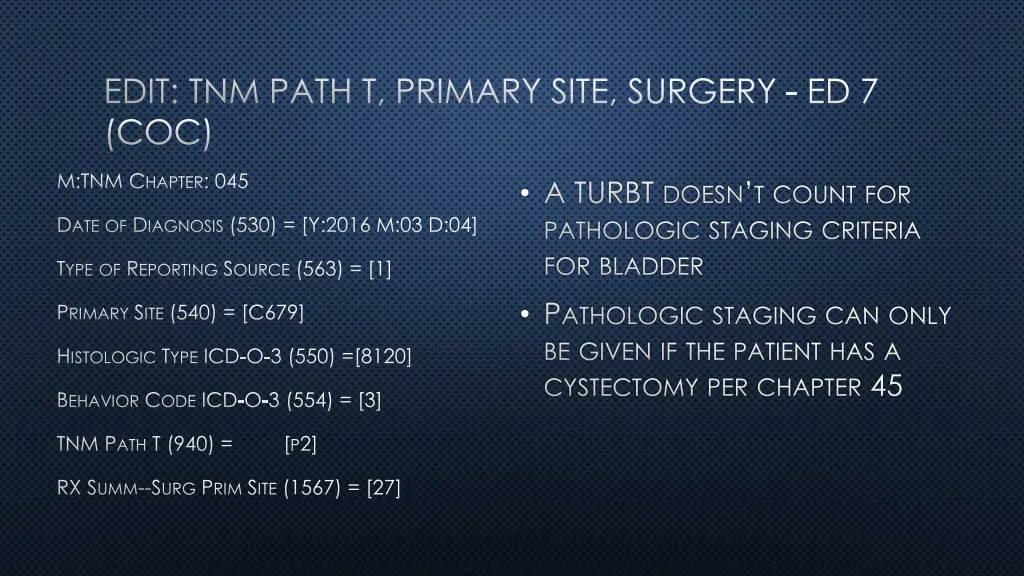 edit tnm path t primary site surgery ed 7 coc