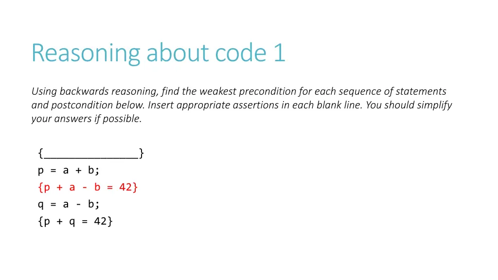 reasoning about code 1 4