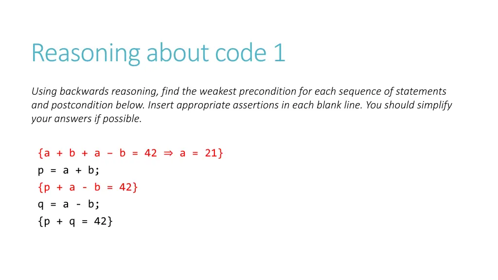 reasoning about code 1 5