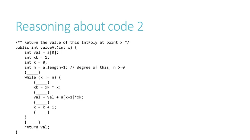 reasoning about code 2 1