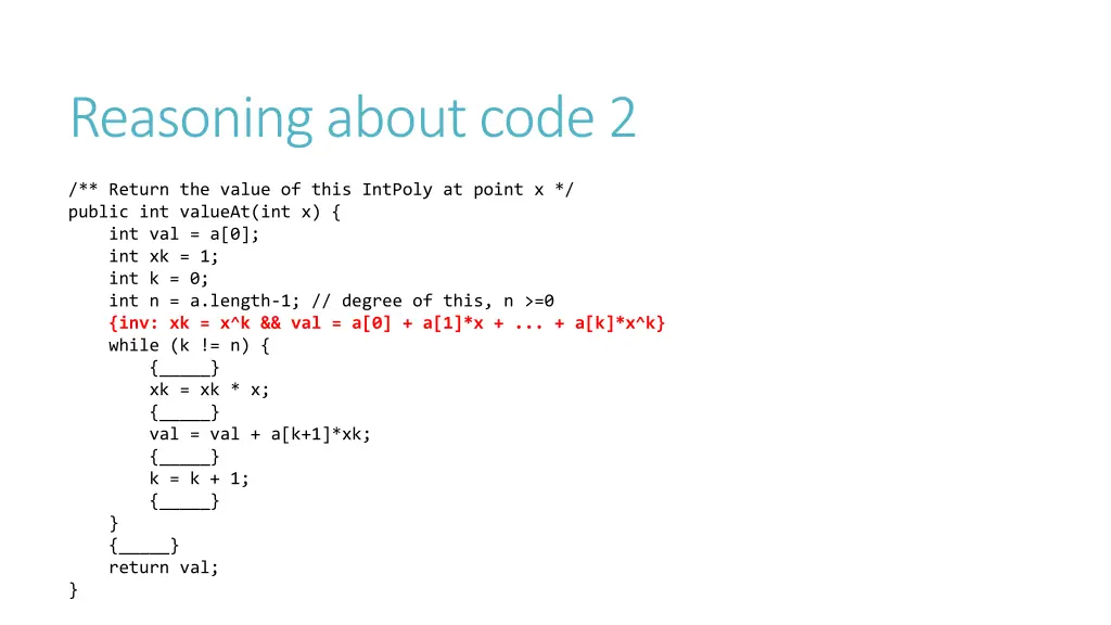 reasoning about code 2 2
