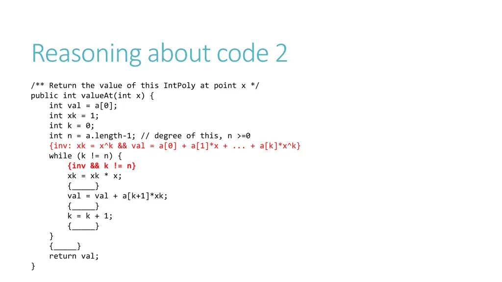 reasoning about code 2 3