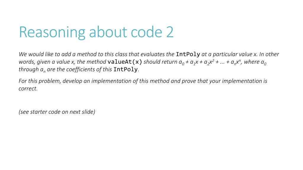reasoning about code 2