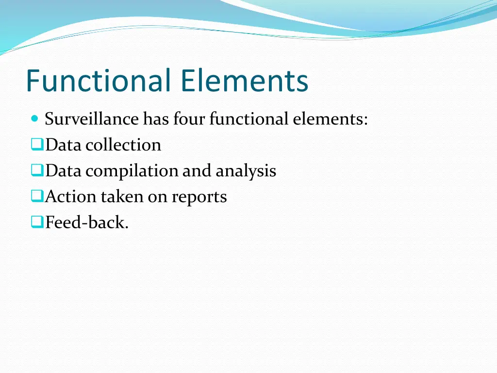 functional elements