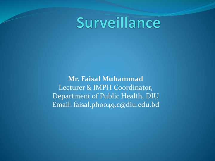 mr faisal muhammad lecturer imph coordinator