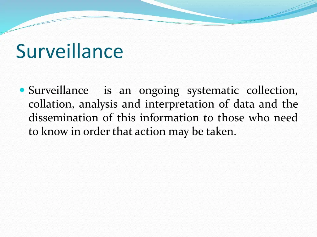 surveillance