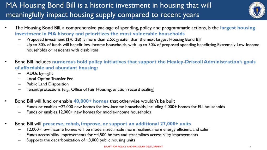 ma housing bond bill is a historic investment
