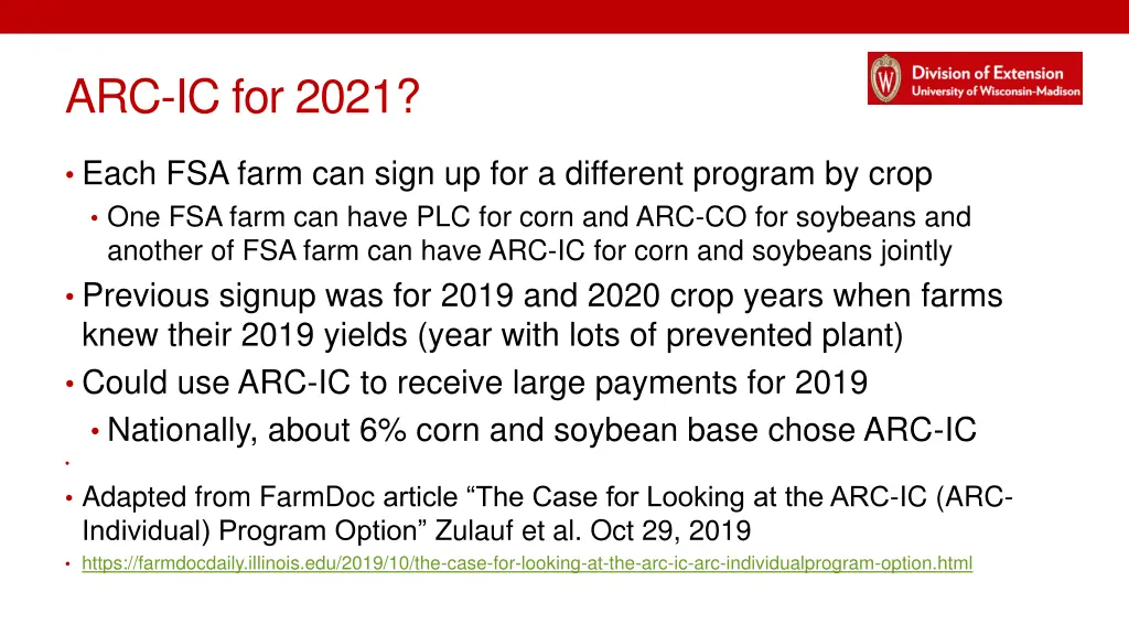 arc ic for 2021