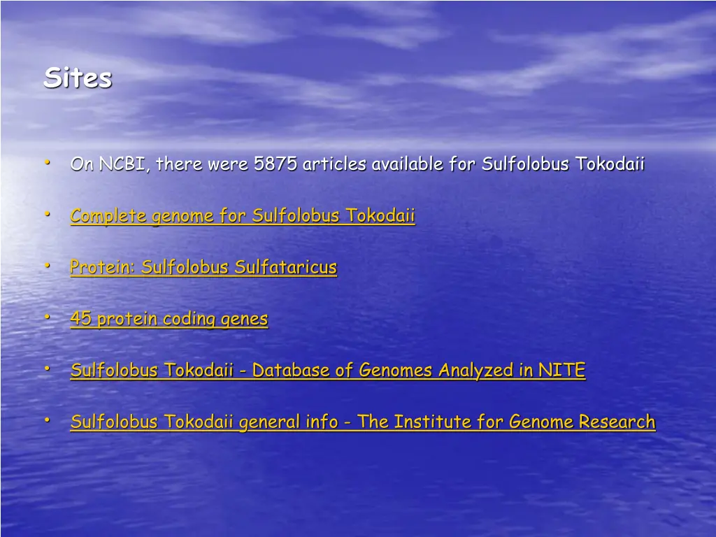 sites