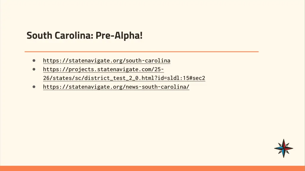 south carolina pre alpha