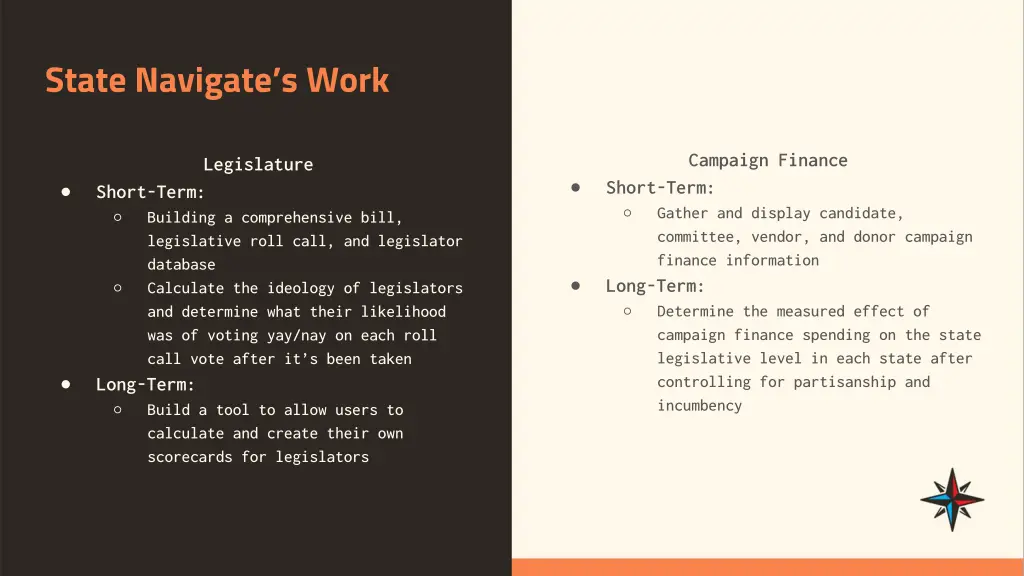 state navigate s work 1