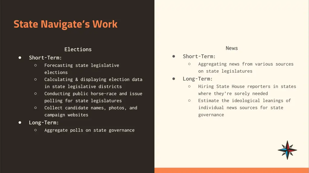 state navigate s work