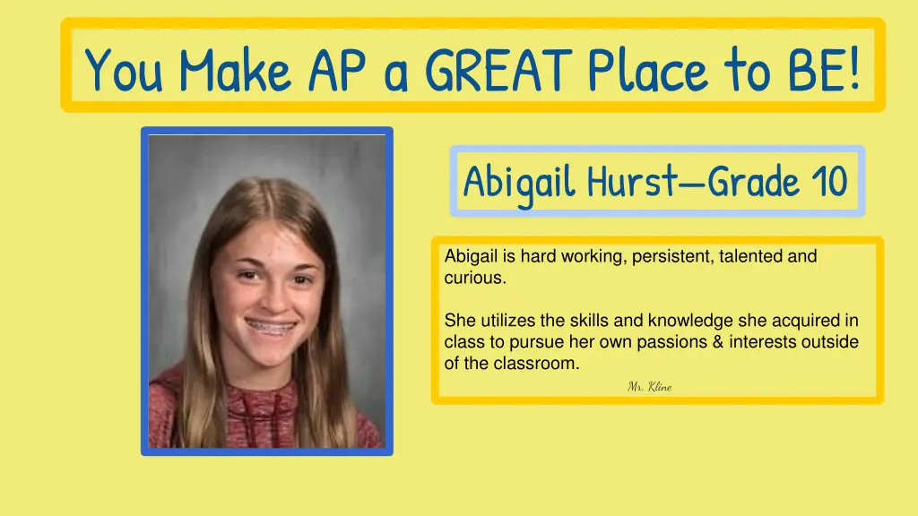 you make ap a great place to be 2