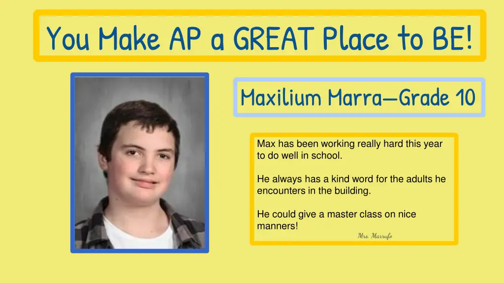 you make ap a great place to be 3