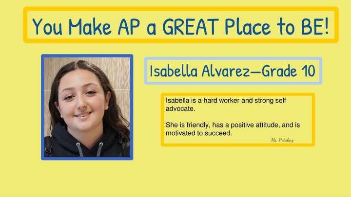 you make ap a great place to be
