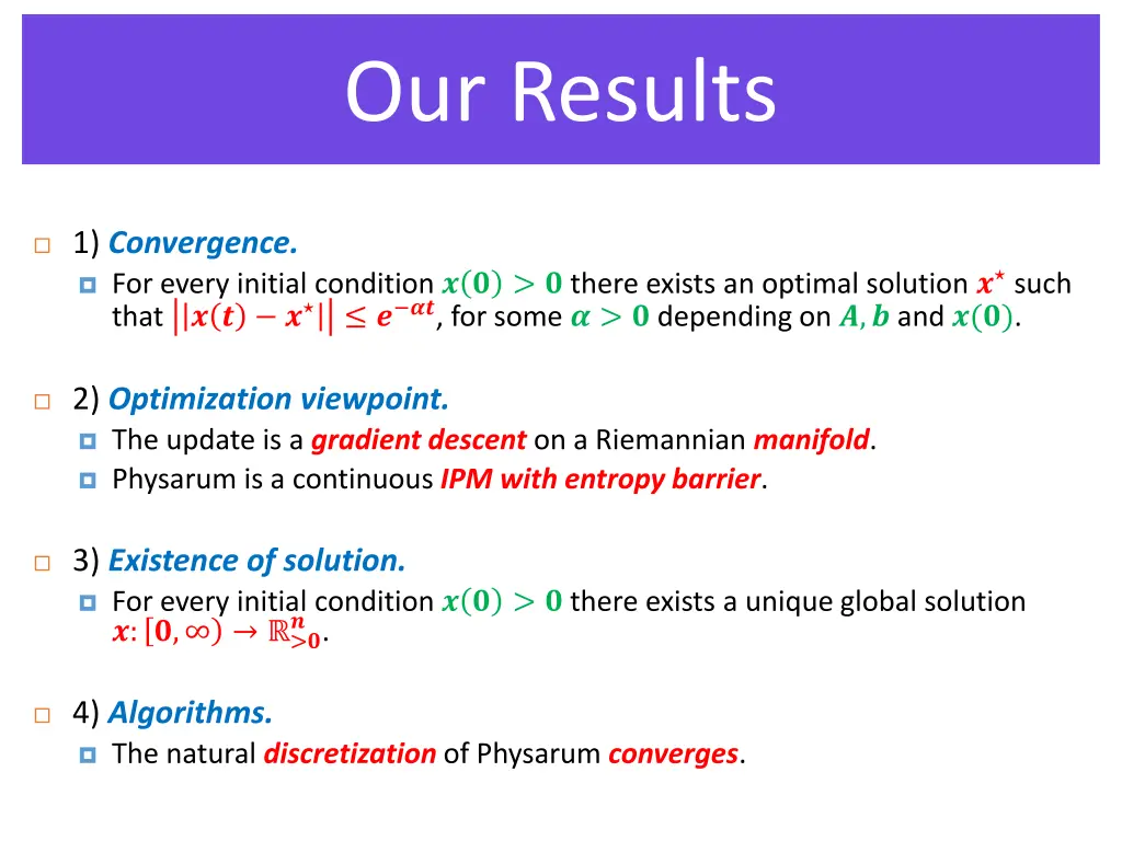 our results