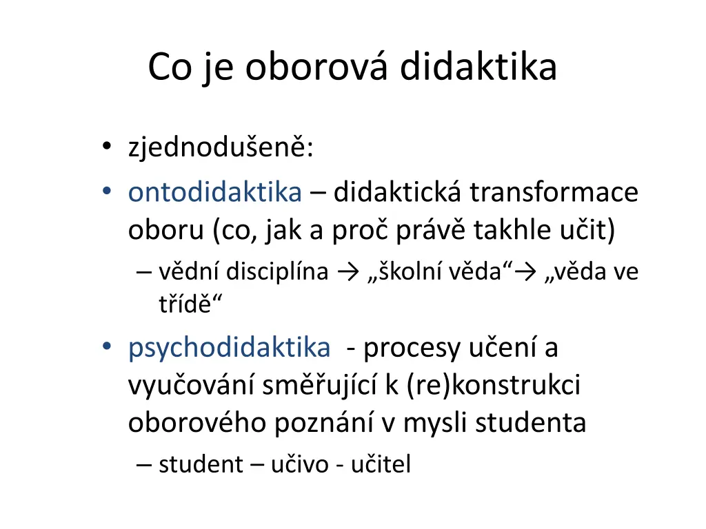 co je oborov didaktika 1