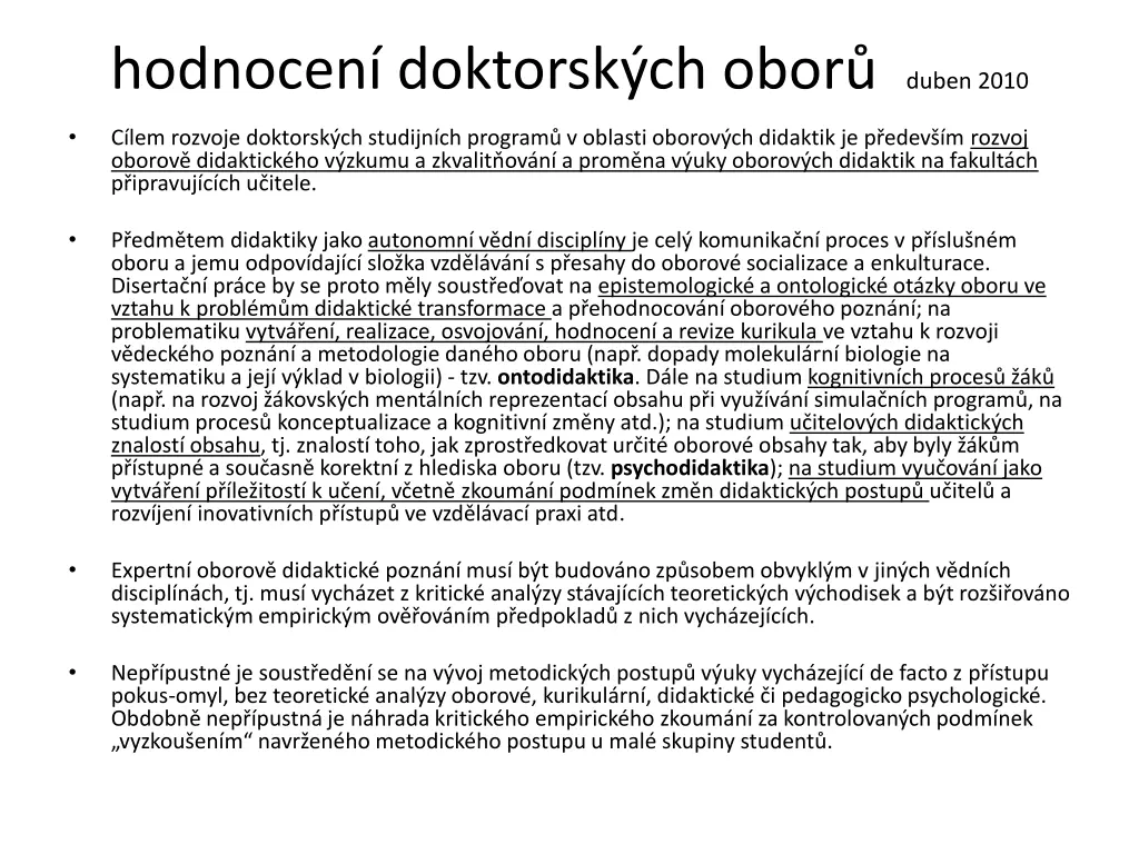 hodnocen doktorsk ch obor duben 2010