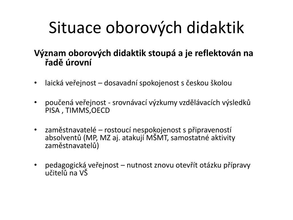 situace oborov ch didaktik