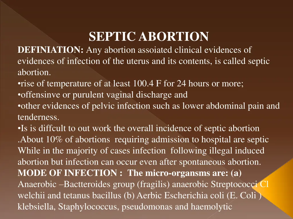 septic abortion