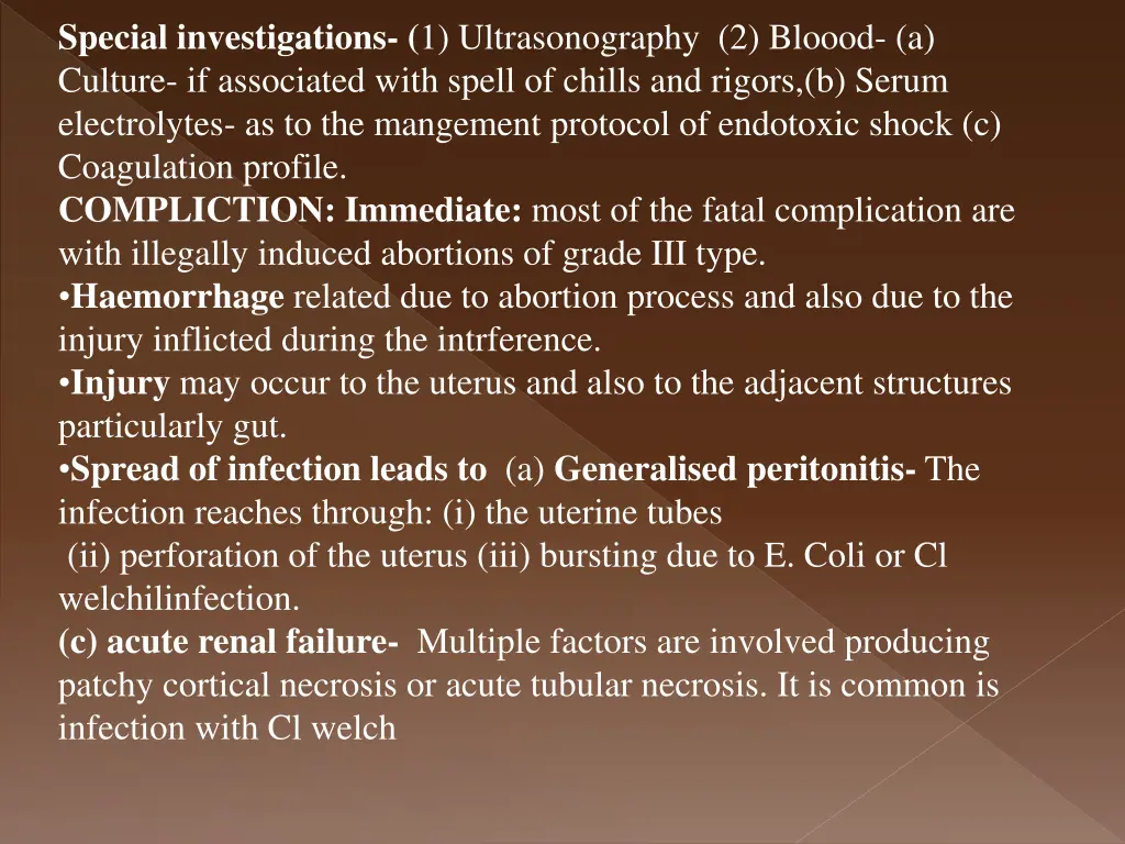 special investigations 1 ultrasonography 2 bloood