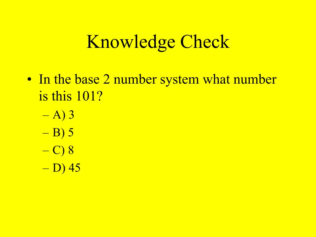 knowledge check 1