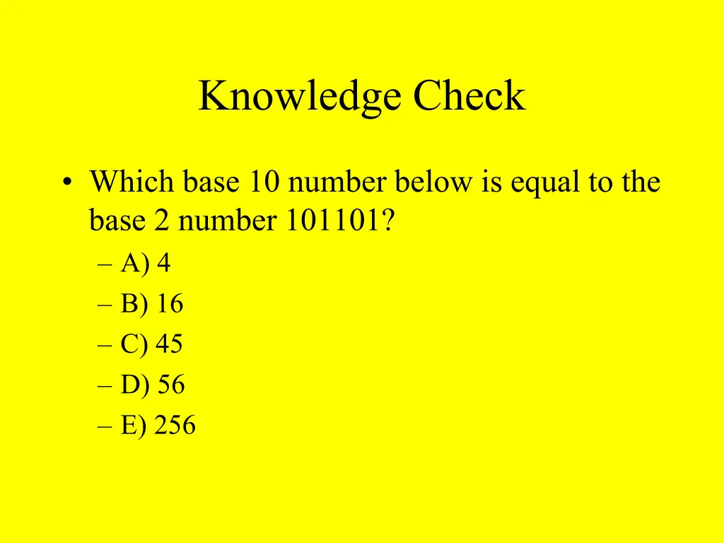 knowledge check 3