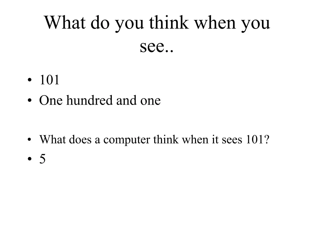 what do you think when you see