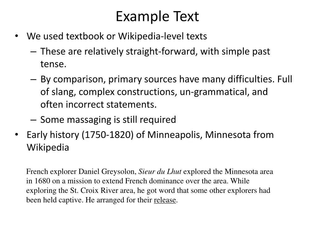 example text