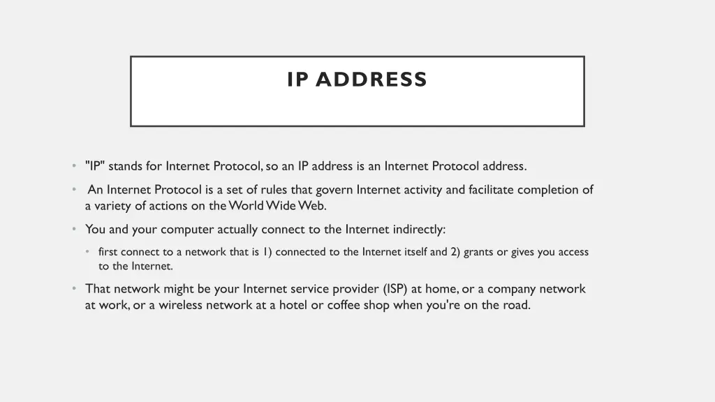ip address