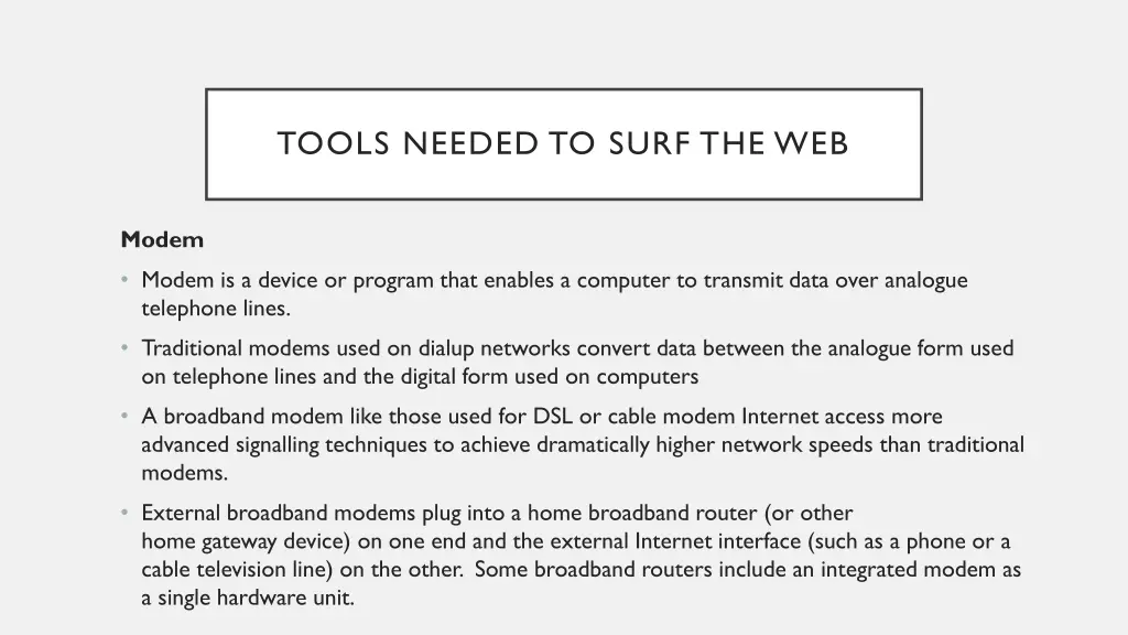 tools needed to surf the web 2