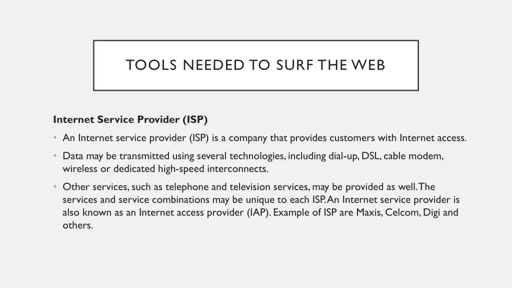tools needed to surf the web 3