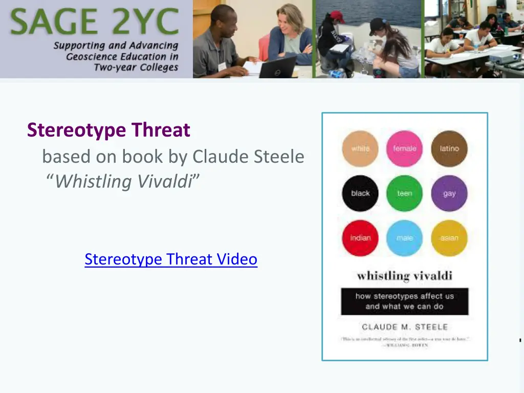 stereotype threat based on book by claude steele