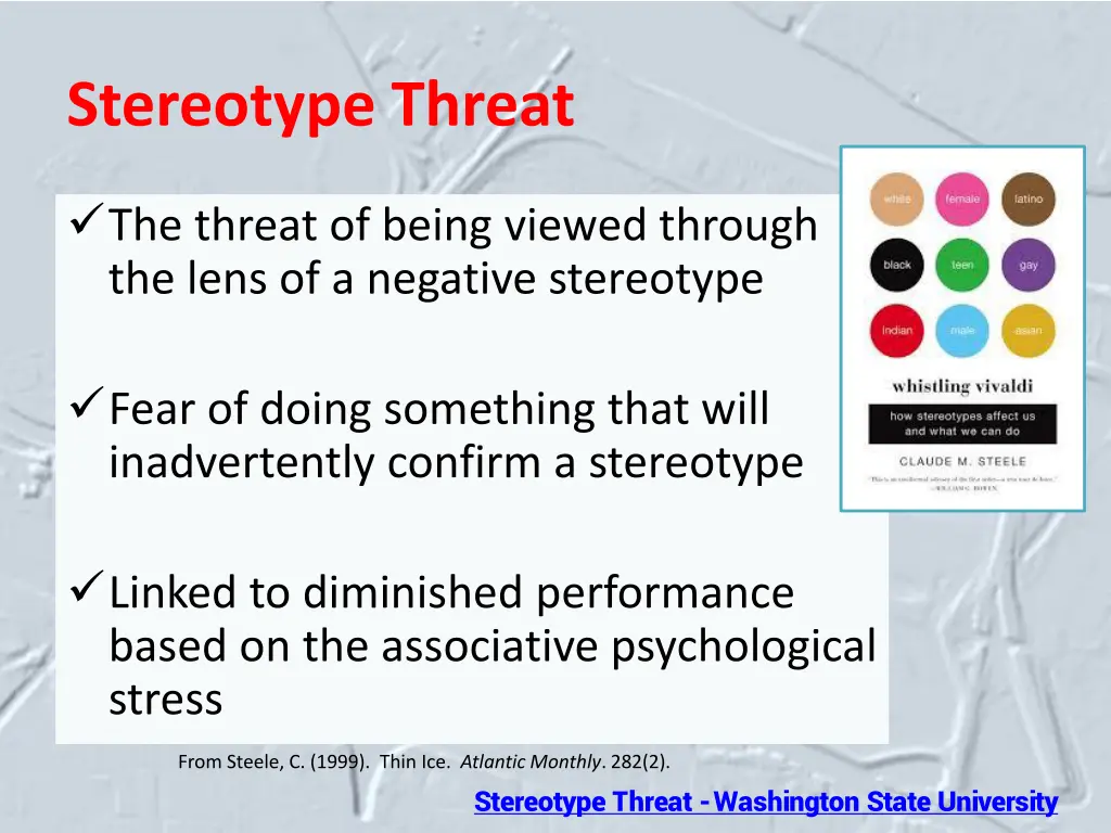 stereotype threat