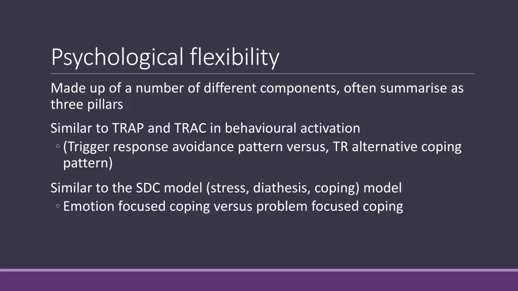 psychological flexibility