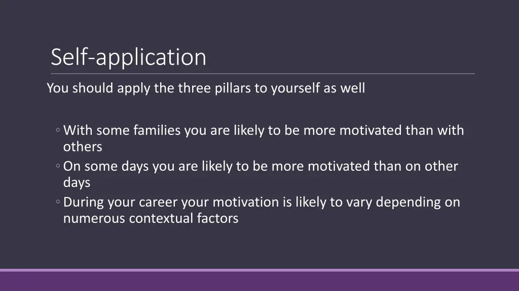 self application